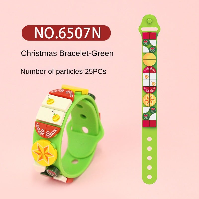 Children's DIY Toys Christmas Fun Puzzle Bracelet Small Particle Bagged Building Blocks Children's Christmas Gifts - KIWI UNIVERS