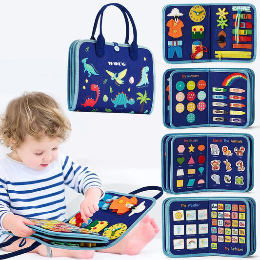 Felt learning board children's busy dressing board children's DIY early education toys felt busy board - KIWI UNIVERS