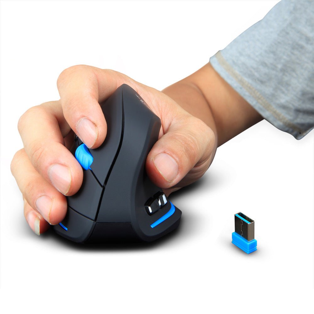 ZELOTES F - 35A Vertical Mouse Grip Ergonomic Laptop Desktop Wireless Mouse - KIWI UNIVERS