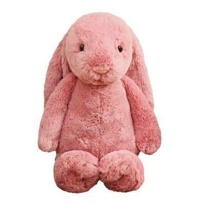 Embroidered Bunny Doll Plush Toy Long Eared Bunny Baby Sleeping with Big Eared Bunny Doll - KIWI UNIVERS