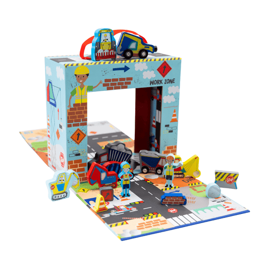Playbox with Wooden Pieces - Construction - KIWI UNIVERS