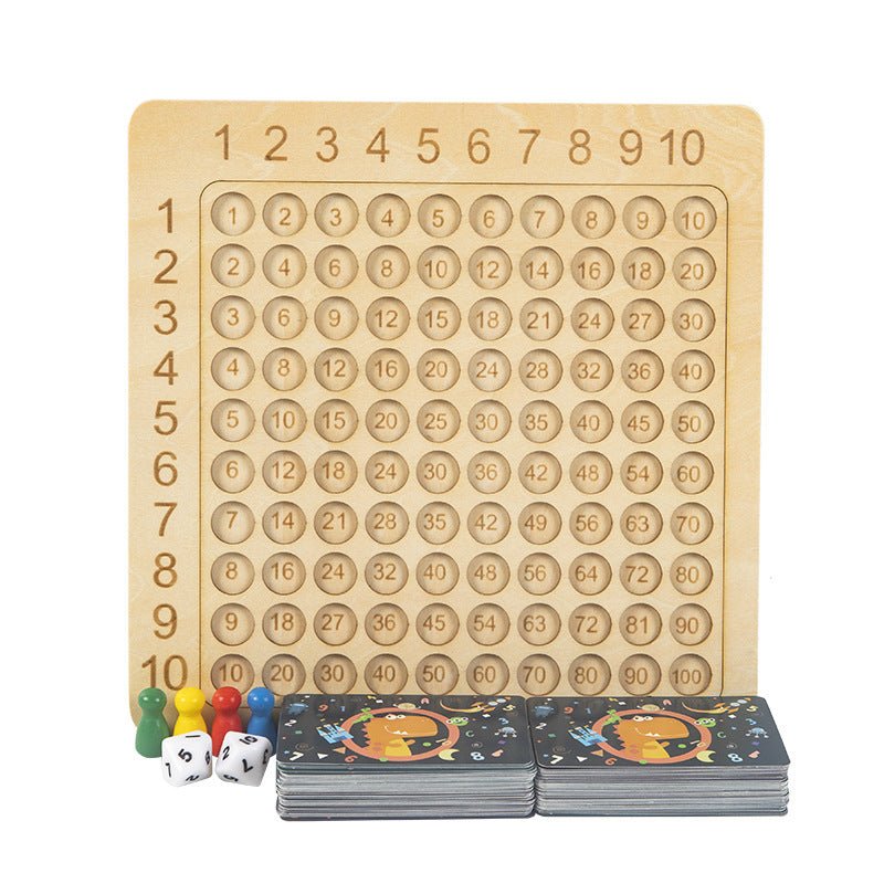 Children's Puzzle Multiplication Practice Teaching Aid Parent - Child Interaction Early Education Multiplication Formula Table Training Thinking Toy - KIWI UNIVERS