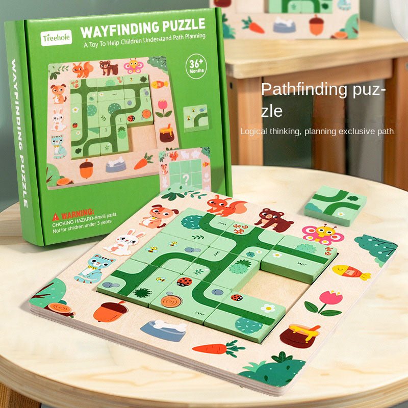 Find a route, children's board games, mazes, puzzles, puzzle solving skills, early childhood education, boys and girls' toys - KIWI UNIVERS
