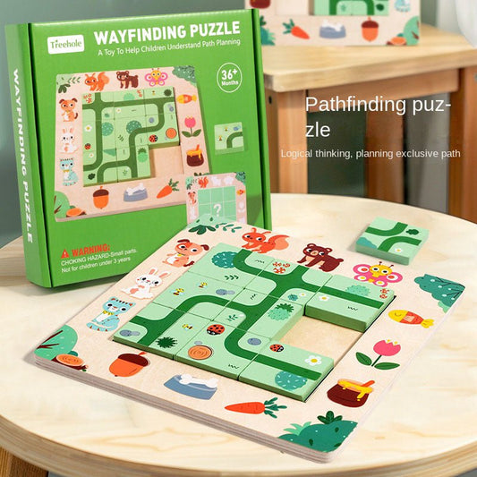 Find a route, children's board games, mazes, puzzles, puzzle solving skills, early childhood education, boys and girls' toys - KIWI UNIVERS