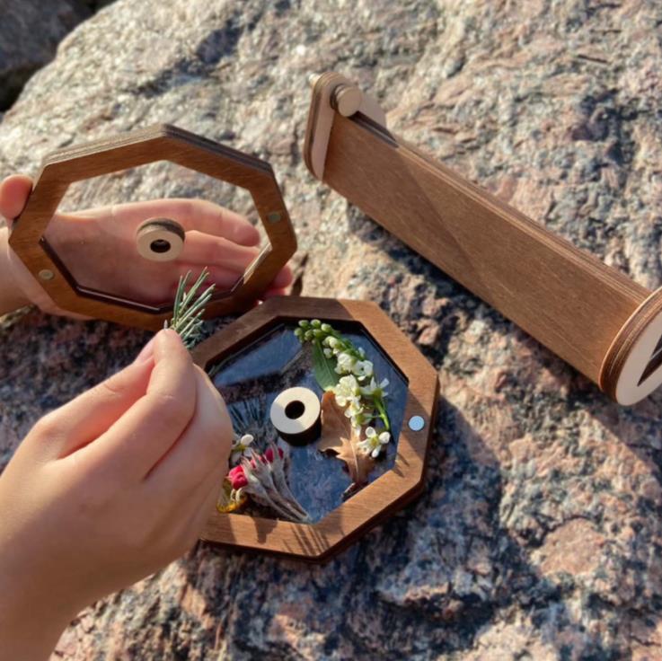 Kits de kaléidoscope rotatif pour enfants extérieurs - KIWI UNIVERS