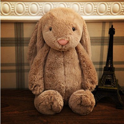 Embroidered Bunny Doll Plush Toy Long Eared Bunny Baby Sleeping with Big Eared Bunny Doll - KIWI UNIVERS