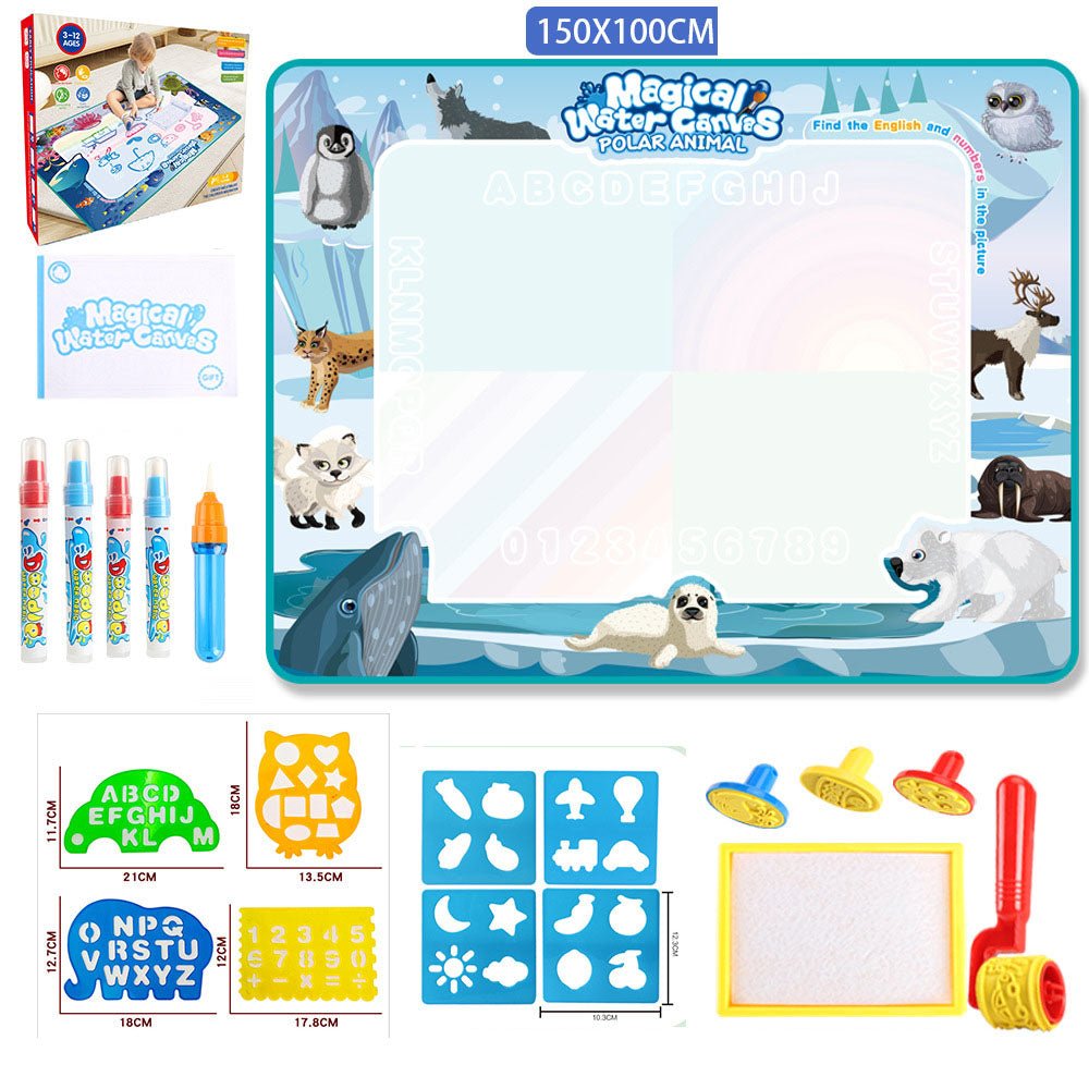 Water Doodle Mat Kids Toys Reusable Painting Writing Doodle Water Color Drawing Board Toddlers Preschool Education Toys - KIWI UNIVERS