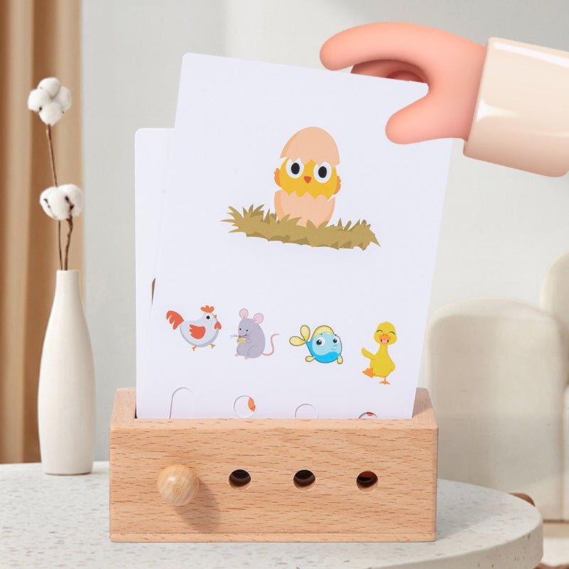 Fun Logic Thinking Puzzle Card Game Children's Early Education Puzzle Training Observation Pairing Wooden Christmas Toys Gift - KIWI UNIVERS