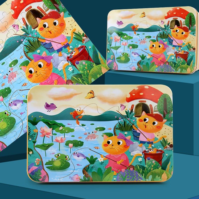 Puzzle en Bois 100 Pcs pour Enfants - KIWI UNIVERS