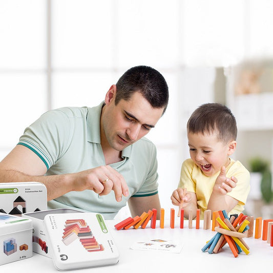 Children's Educational Travel Iron Box Rubik's Cube Puzzle Building Block Gyro Baby Early Education Cognitive Boy And Girl Toys - KIWI UNIVERS