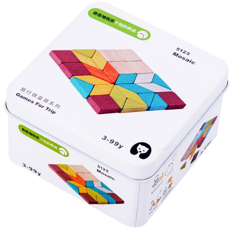 Children's Educational Travel Iron Box Rubik's Cube Puzzle Building Block Gyro Baby Early Education Cognitive Boy And Girl Toys - KIWI UNIVERS