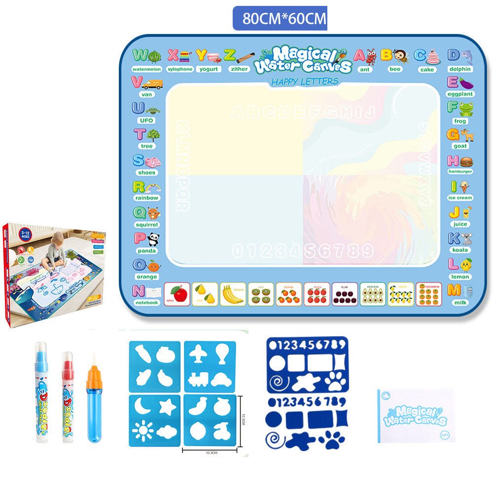 Water Doodle Mat Kids Toys Reusable Painting Writing Doodle Water Color Drawing Board Toddlers Preschool Education Toys - KIWI UNIVERS