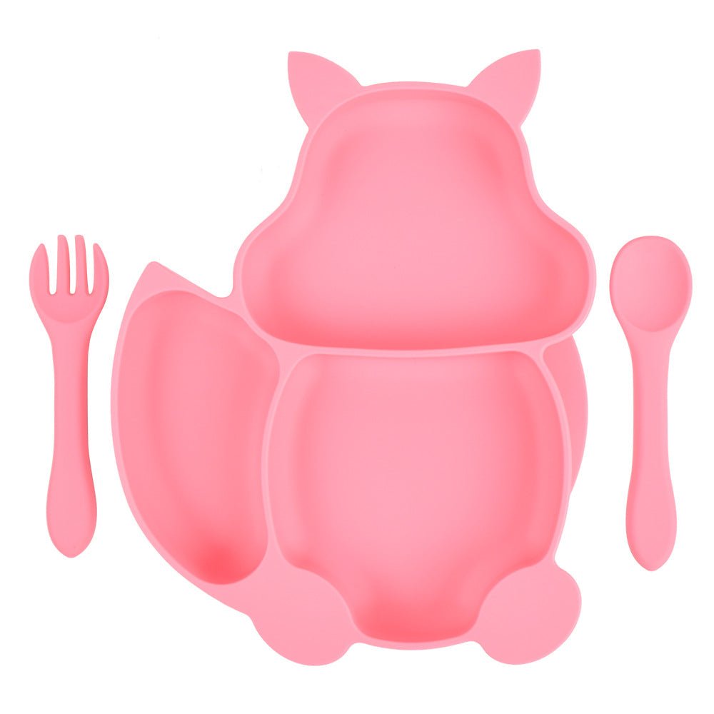Vaisselle Silikon Enfant : Assiette et Couverts - KIWI UNIVERS