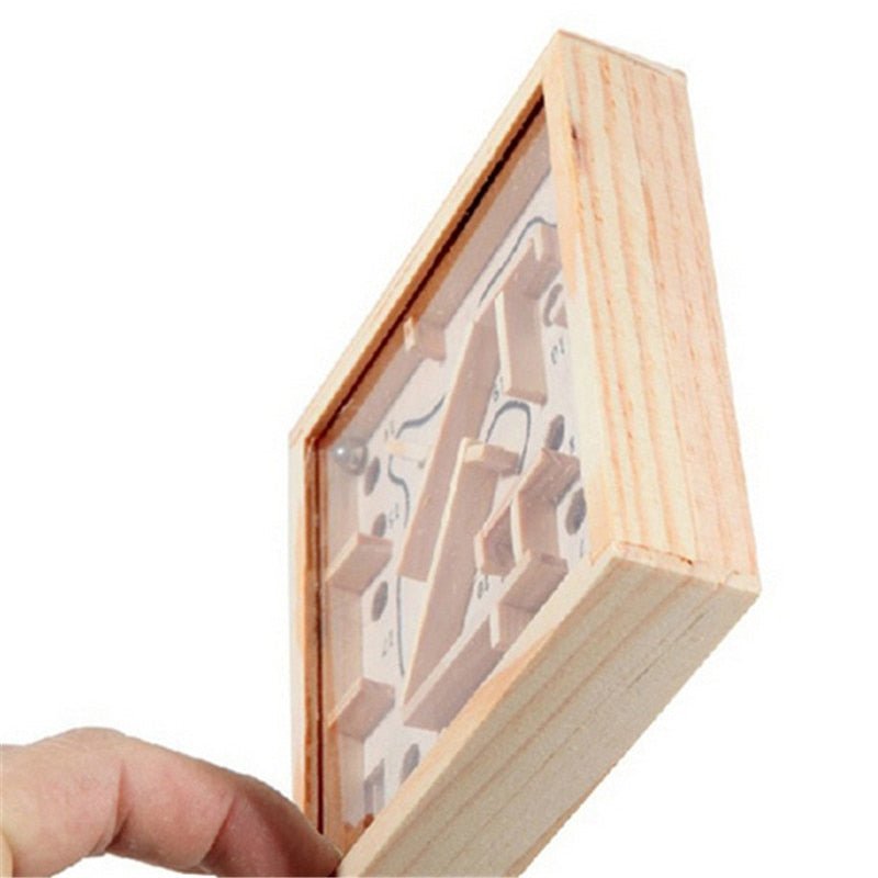 12*2.5cm Mini Wooden Labyrinth Board Game Ball In Maze Puzzle Handcrafted Toys Children Educational Toys Antistress - KIWI UNIVERS