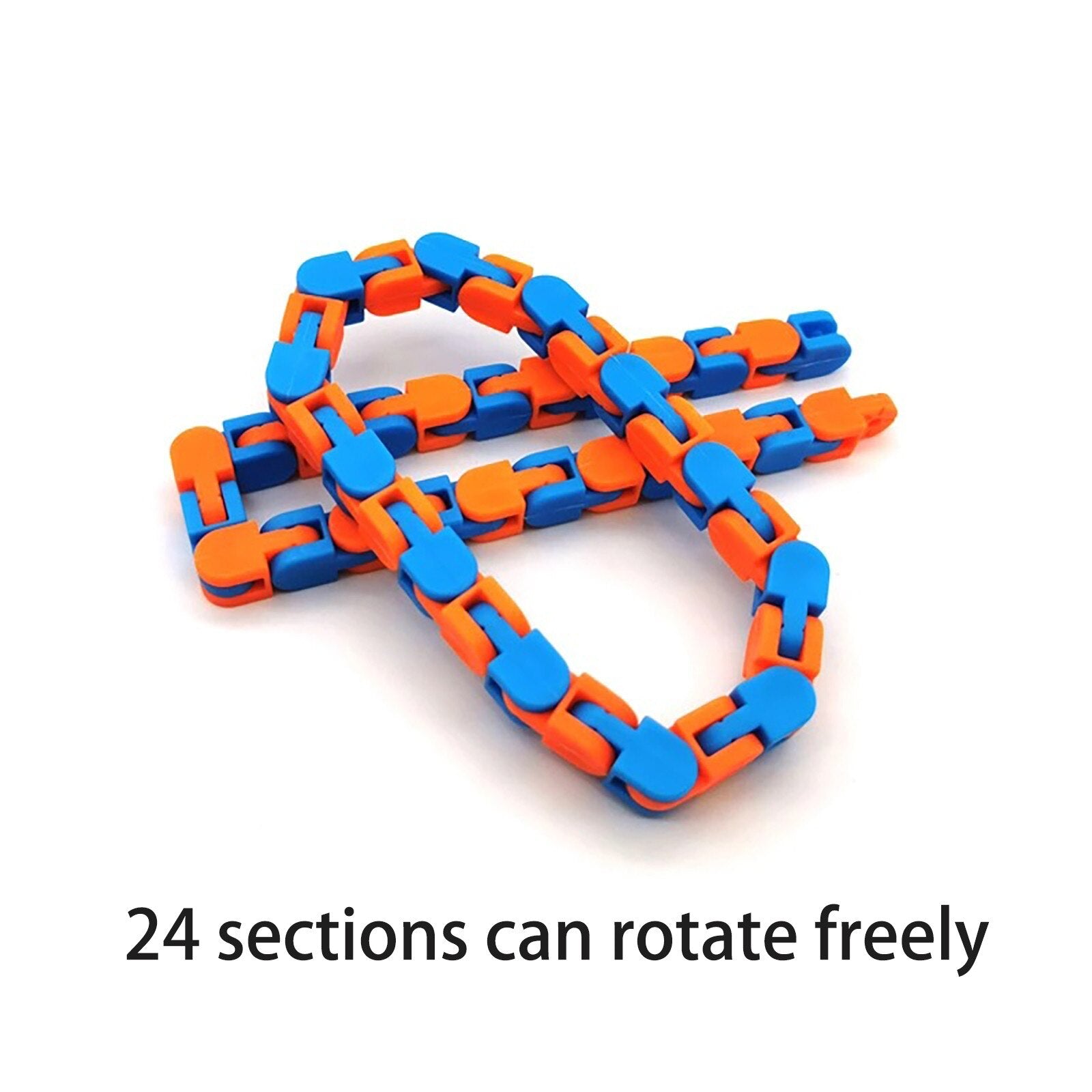 Bicycle chain track decompression toy Fidget pressure toy for 24 children / students with autism and ADHD - KIWI UNIVERS