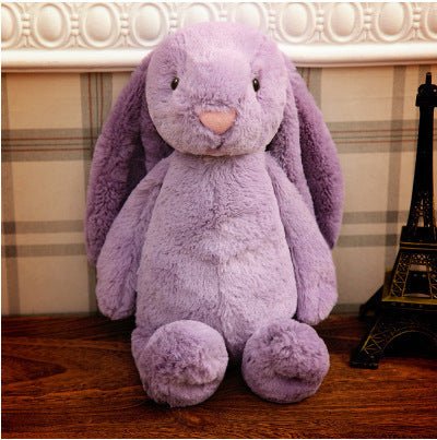 Embroidered Bunny Doll Plush Toy Long Eared Bunny Baby Sleeping with Big Eared Bunny Doll - KIWI UNIVERS