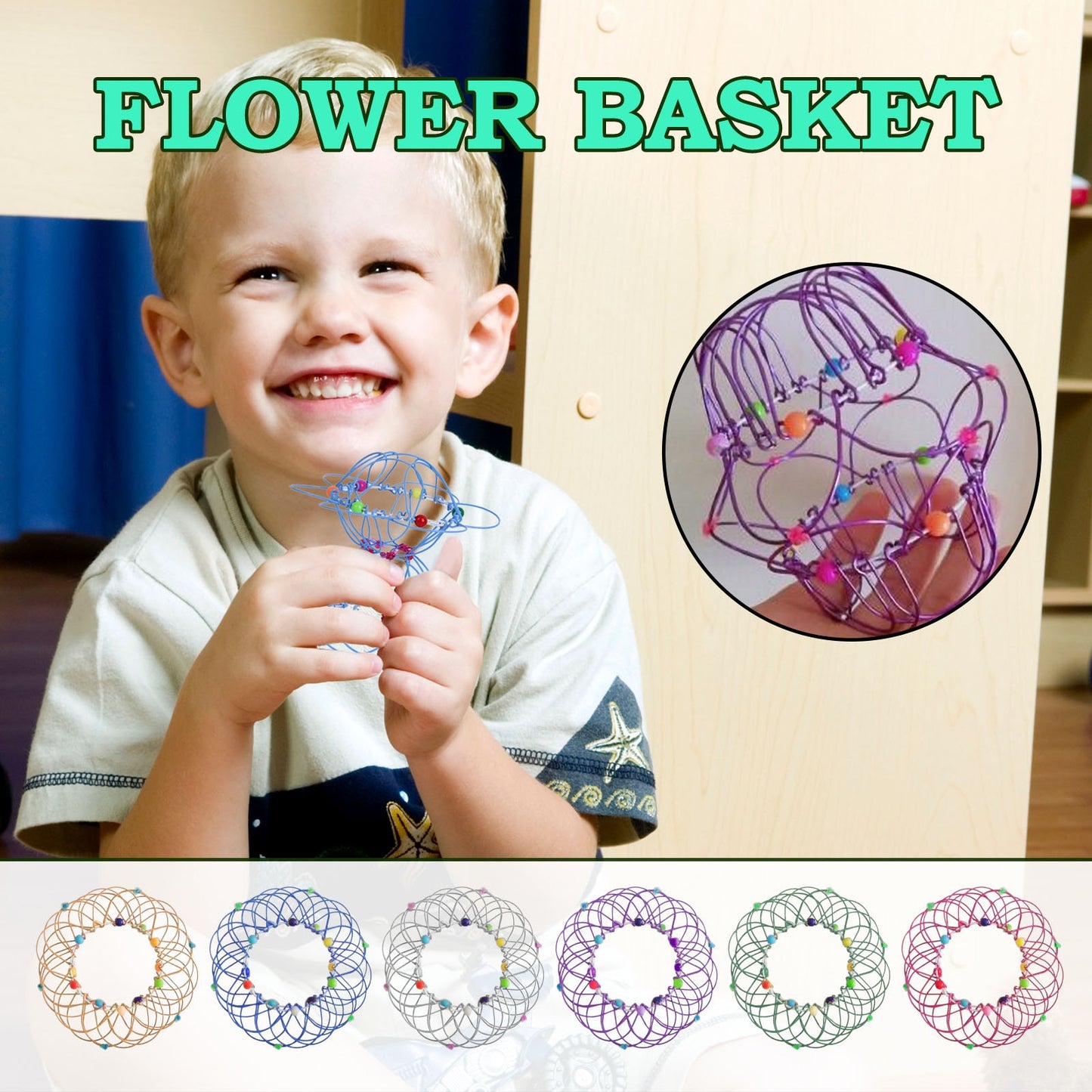 Fidget Toys Popit Make Magic Steel Iron Ring Decompression Flexible Basket Soft Magical Toys Anti Stress Kids Gifts Juguetes - KIWI UNIVERS