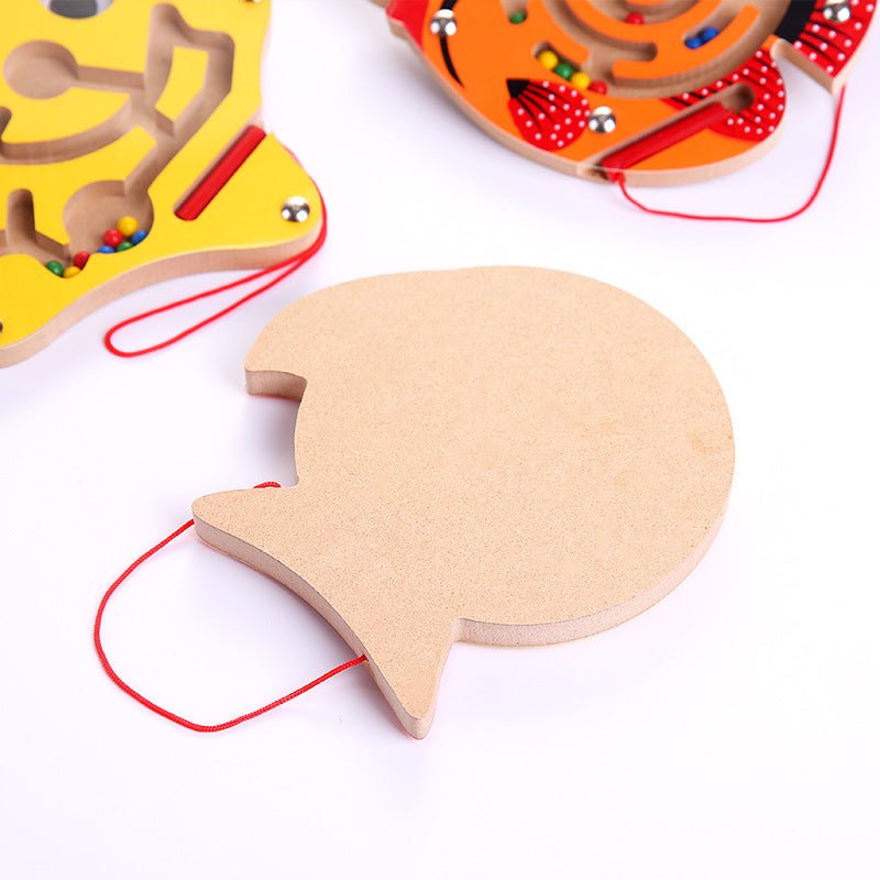 Montessori Toys Educational Wooden Toy for Children Early Learning Magnetic Maze Puzzle Labyrinth Brain Teaser Game educativo - KIWI UNIVERS