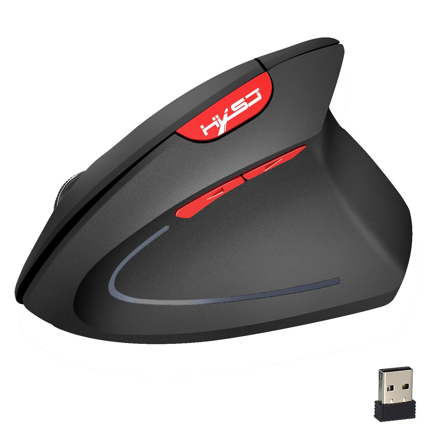 New Wireless Mouse 2.4G Vertical Health Mouse External Battery 6D Design Computer Office - KIWI UNIVERS