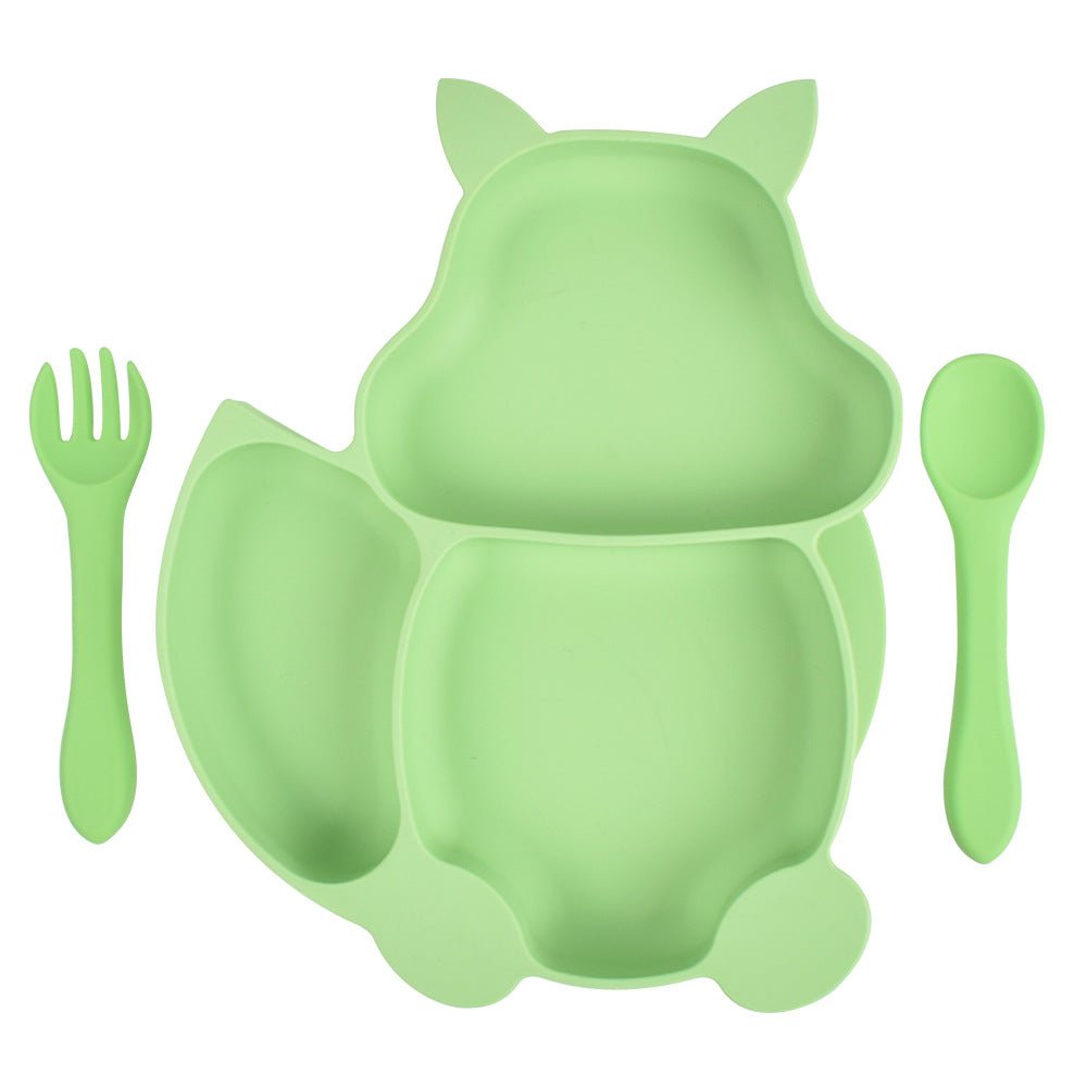 Vaisselle Silikon Enfant : Assiette et Couverts - KIWI UNIVERS