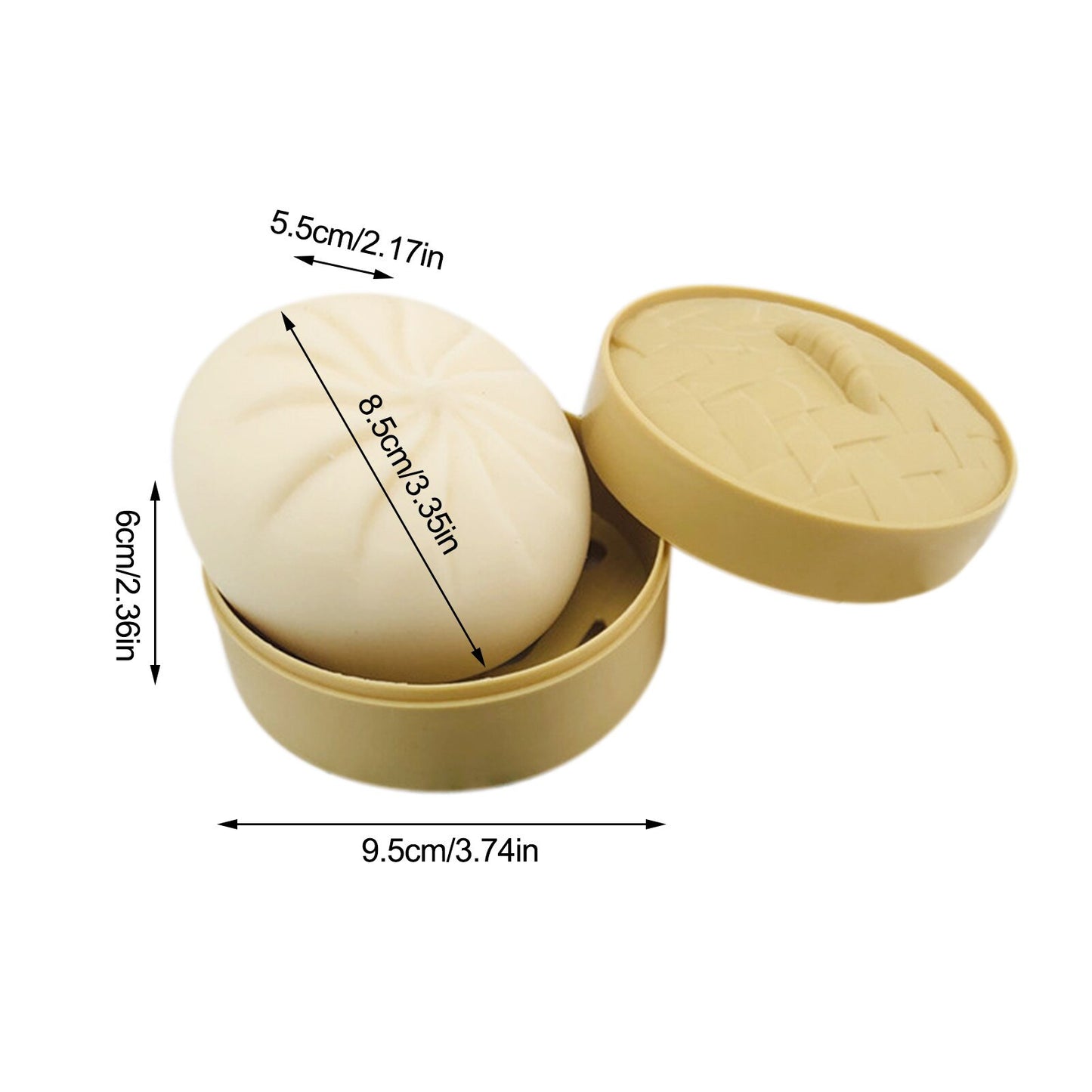 Stress Relief Toy Decompression Sensory Fidget Toy Unzip Toy Steamed Stuffed Bun Simulation Fidget Toy Set - KIWI UNIVERS