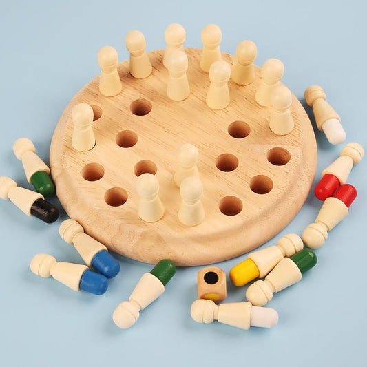 Jeu d'échecs en bois pour enfants - Développement cognitif - KIWI UNIVERS