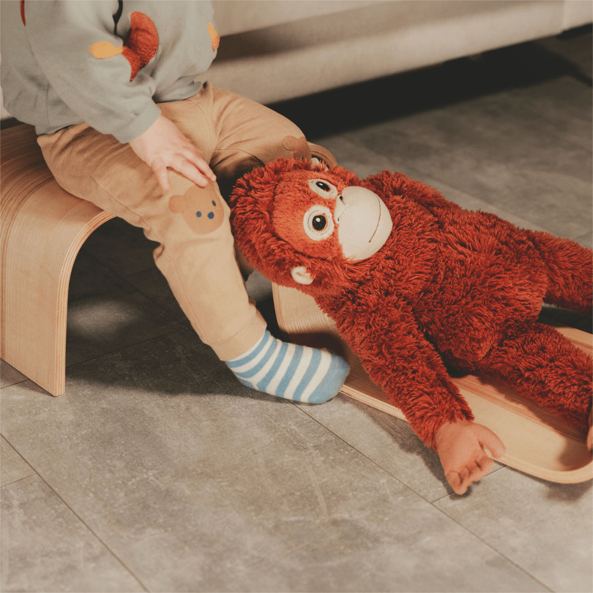 Adjustable Wooden Step Stools - Set of 2 - KIWI UNIVERS