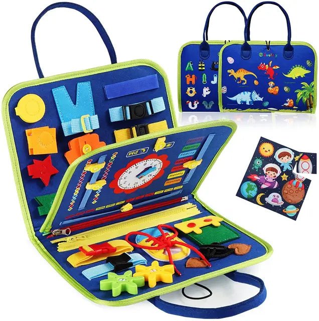 Felt learning board children's busy dressing board children's DIY early education toys felt busy board - KIWI UNIVERS