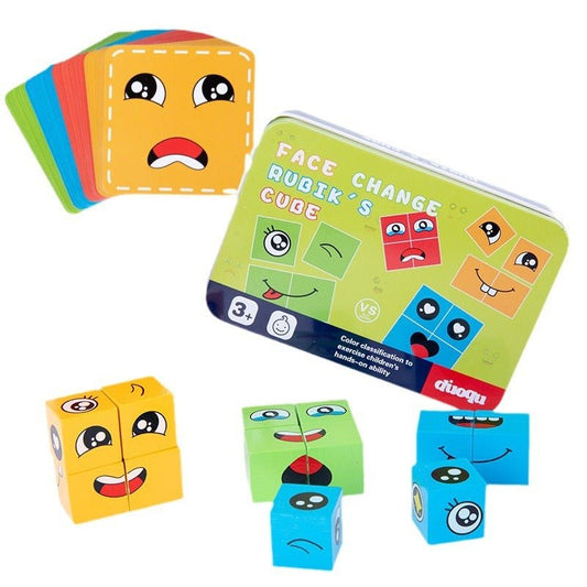 Children's fun logical thinking training, face changing, puzzle, parent - child interactive tabletop game toys - KIWI UNIVERS