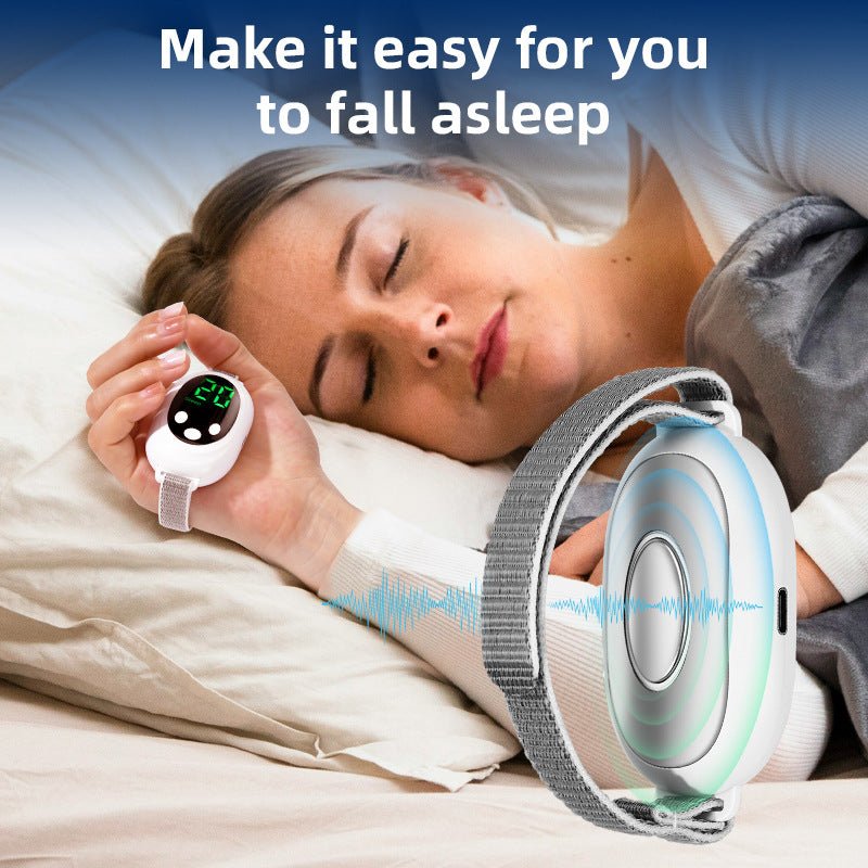 Portable Pulse Sleep Aid Relieves Insomnia Helps Fall Asleep Fast Handheld Sleeper - KIWI UNIVERS