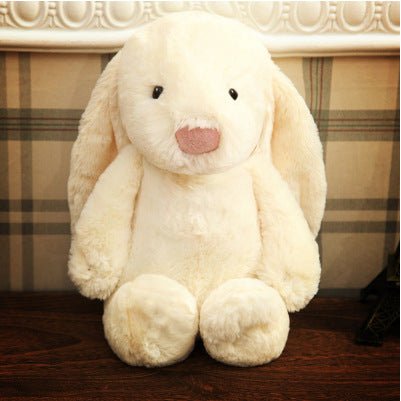 Embroidered Bunny Doll Plush Toy Long Eared Bunny Baby Sleeping with Big Eared Bunny Doll - KIWI UNIVERS