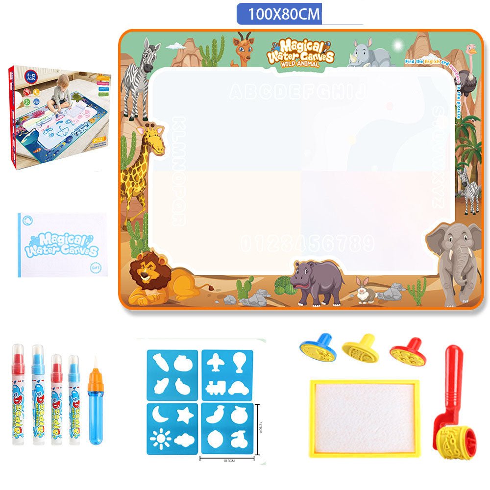 Water Doodle Mat Kids Toys Reusable Painting Writing Doodle Water Color Drawing Board Toddlers Preschool Education Toys - KIWI UNIVERS