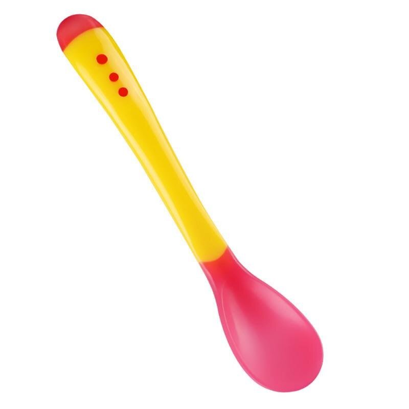 Silicone Baby Feeding Spoon Infant Temperature Sensing Weaning Soft Head Solid Spoons for 4 - 24 Months Baby Utensil Solid Feeding - KIWI UNIVERS