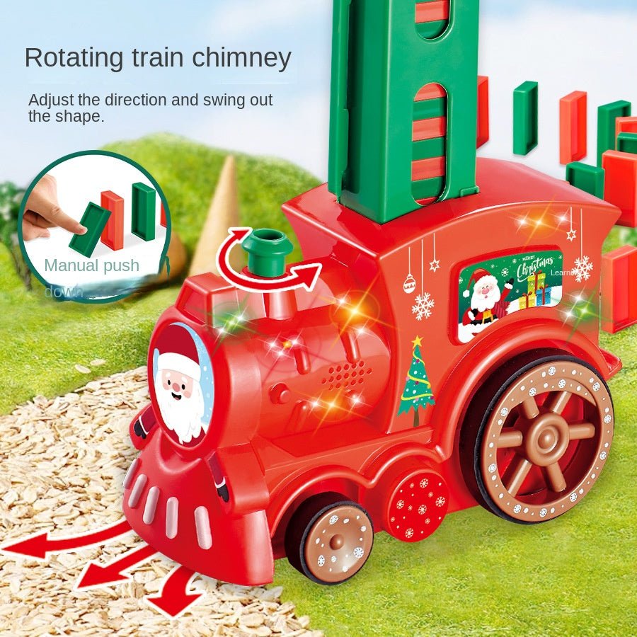 Cadeau Noël : train domino lumineux et musical - KIWI UNIVERS