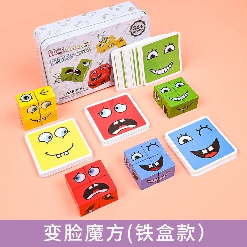 Children's fun logical thinking training, face changing, puzzle, parent - child interactive tabletop game toys - KIWI UNIVERS