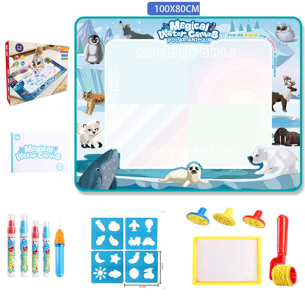 Water Doodle Mat Kids Toys Reusable Painting Writing Doodle Water Color Drawing Board Toddlers Preschool Education Toys - KIWI UNIVERS