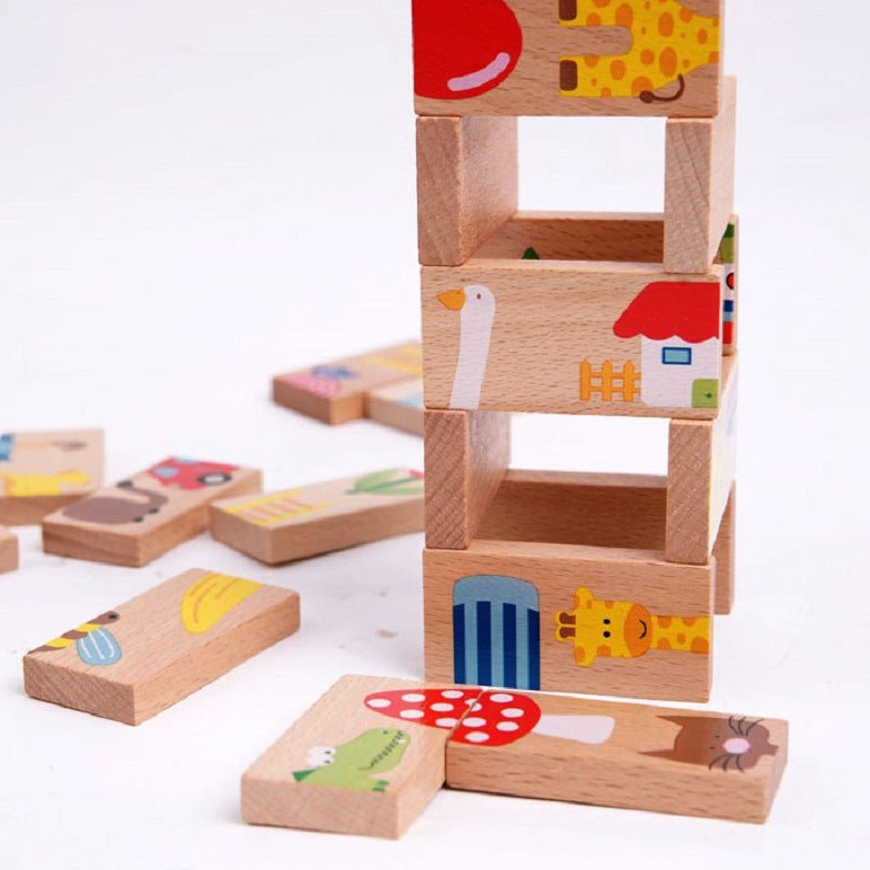 Wooden animal dragon puzzle puzzle children's early education teaching aids and puzzle toys - KIWI UNIVERS