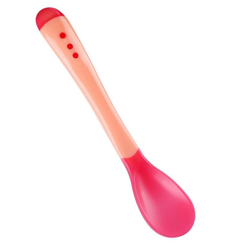 Silicone Baby Feeding Spoon Infant Temperature Sensing Weaning Soft Head Solid Spoons for 4 - 24 Months Baby Utensil Solid Feeding - KIWI UNIVERS