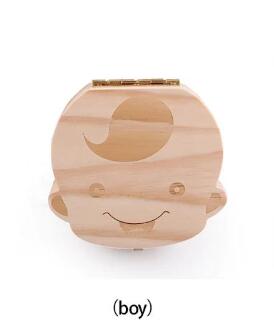 Wooden baby milk teeth box - KIWI UNIVERS