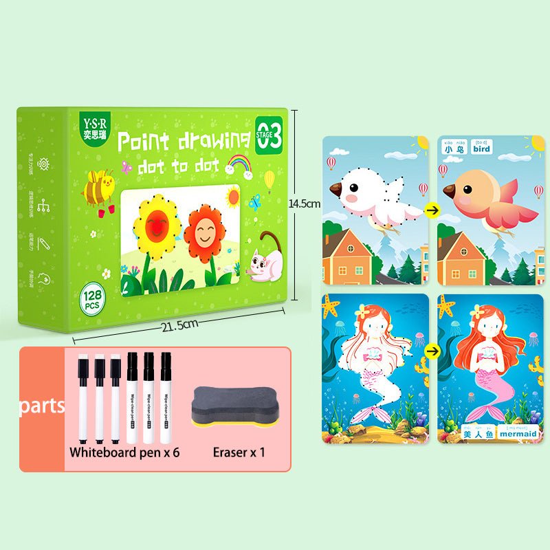 Pen Control Training Word Practice Post Concentration Training Drawing Tracing Logic Thinking Puzzle Early Education - KIWI UNIVERS