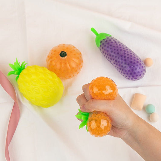 Boule anti - stress fruits et légumes en gel - KIWI UNIVERS