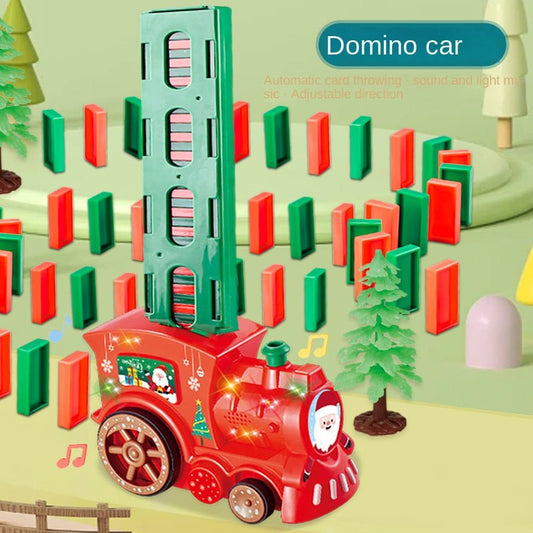 Cadeau Noël : train domino lumineux et musical - KIWI UNIVERS