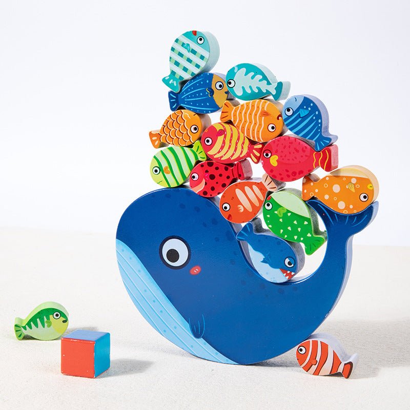 Children's Animal Music Desktop Interactive Game Building Blocks Stacking Balance Boat Early Education Puzzle Wooden Toy - KIWI UNIVERS