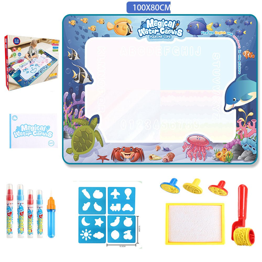 Water Doodle Mat Kids Toys Reusable Painting Writing Doodle Water Color Drawing Board Toddlers Preschool Education Toys - KIWI UNIVERS