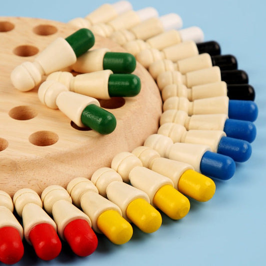 Jeu d'échecs en bois pour enfants - Développement cognitif - KIWI UNIVERS