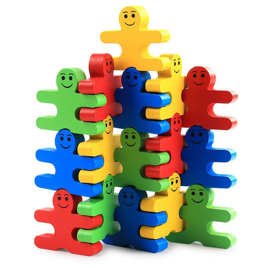 Jouets éducatifs en bois : blocs empilables - KIWI UNIVERS