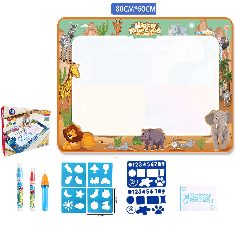 Water Doodle Mat Kids Toys Reusable Painting Writing Doodle Water Color Drawing Board Toddlers Preschool Education Toys - KIWI UNIVERS