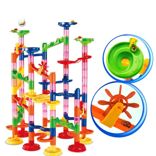 105PCS DIY Construction Marble Race Run Maze Balls Track Building Blocks Children Gift For Baby Educational Toys - KIWI UNIVERS