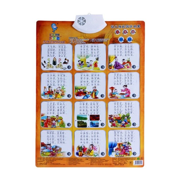 Sound Wall Chart Electronic Alphabet English Learning Machine Multifunction Preschool Toy Audio Digital Baby Kid Educational Toy - KIWI UNIVERS