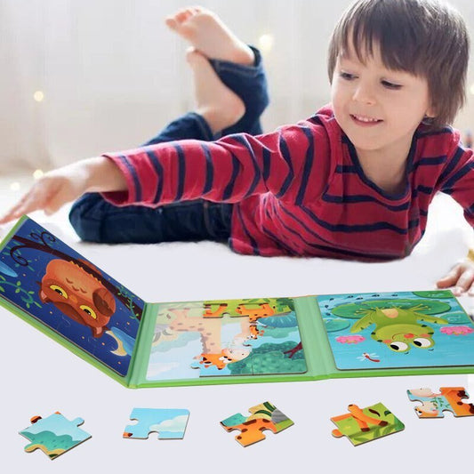 Children's Progressive Puzzle Magnetic Puzzle Young Magnetic Early Education Kindergarten 3 To 6 Years Old Boys And Girls Toys - KIWI UNIVERS